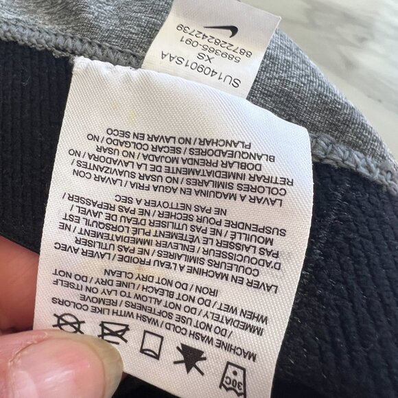 NIKE PRO COMPRESSION SHORTS size XS Women's 4" Gym Running Gray - Picture 6 of 6